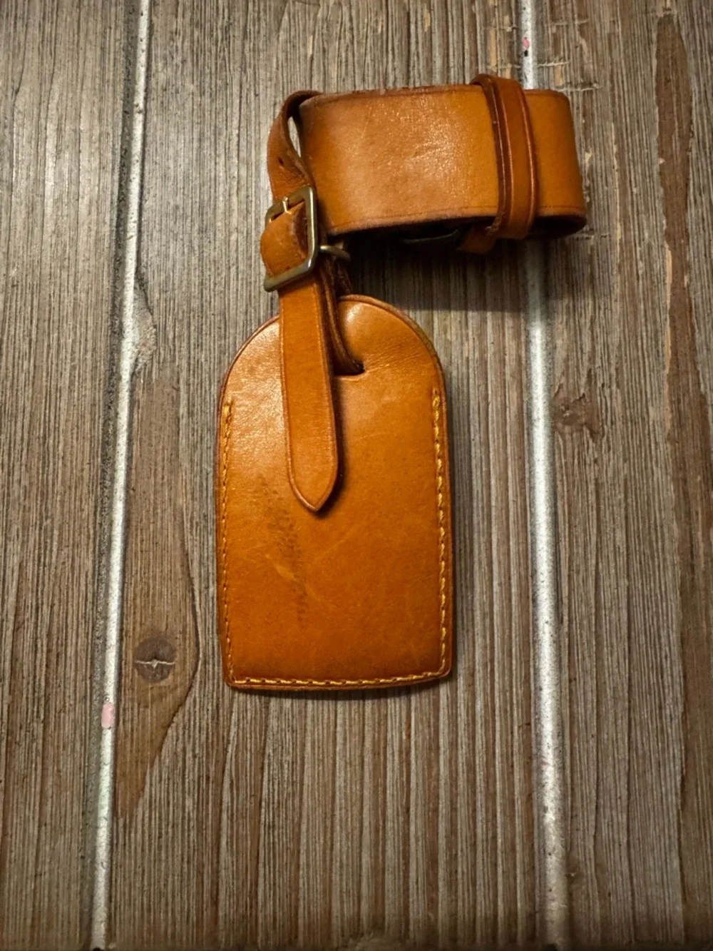 Louis Vuitton Leather Luggage Tag - Picture 8 of 10